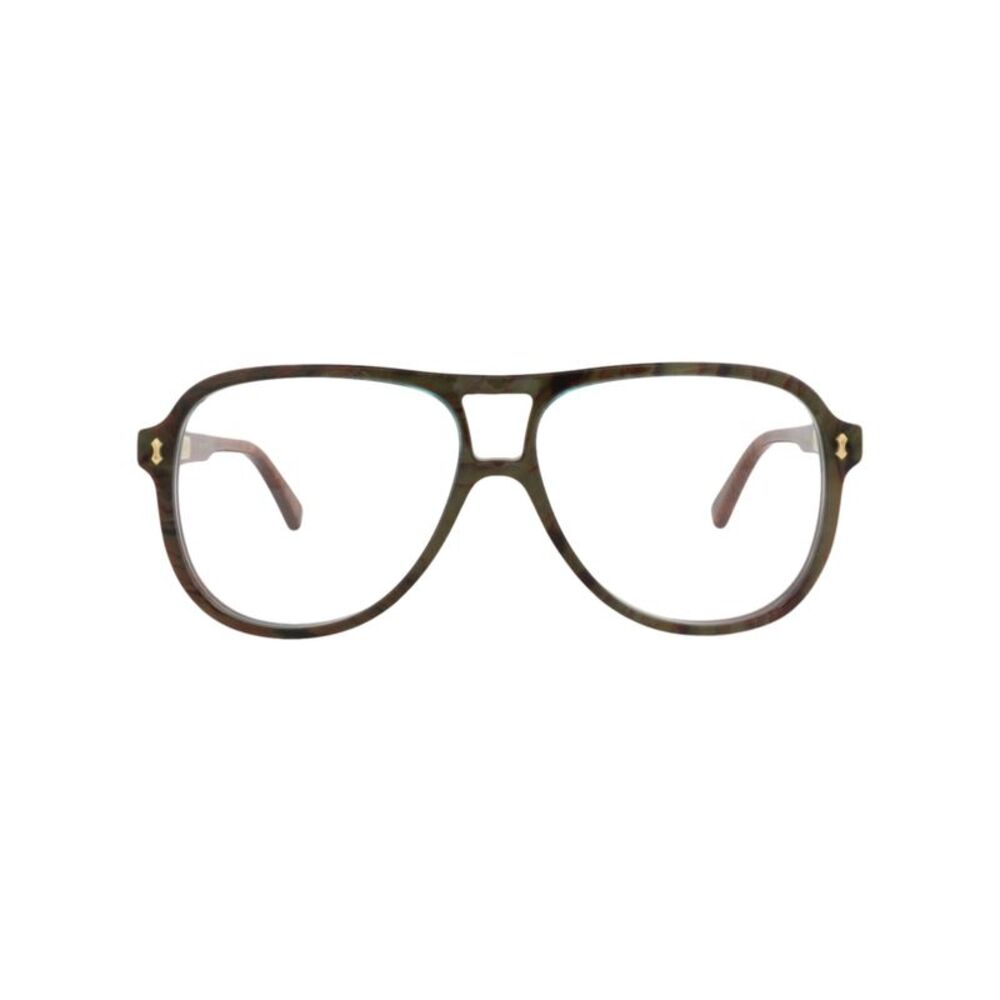 Gucci Aviator-Frame Acetate Optical Frames Blue Mens